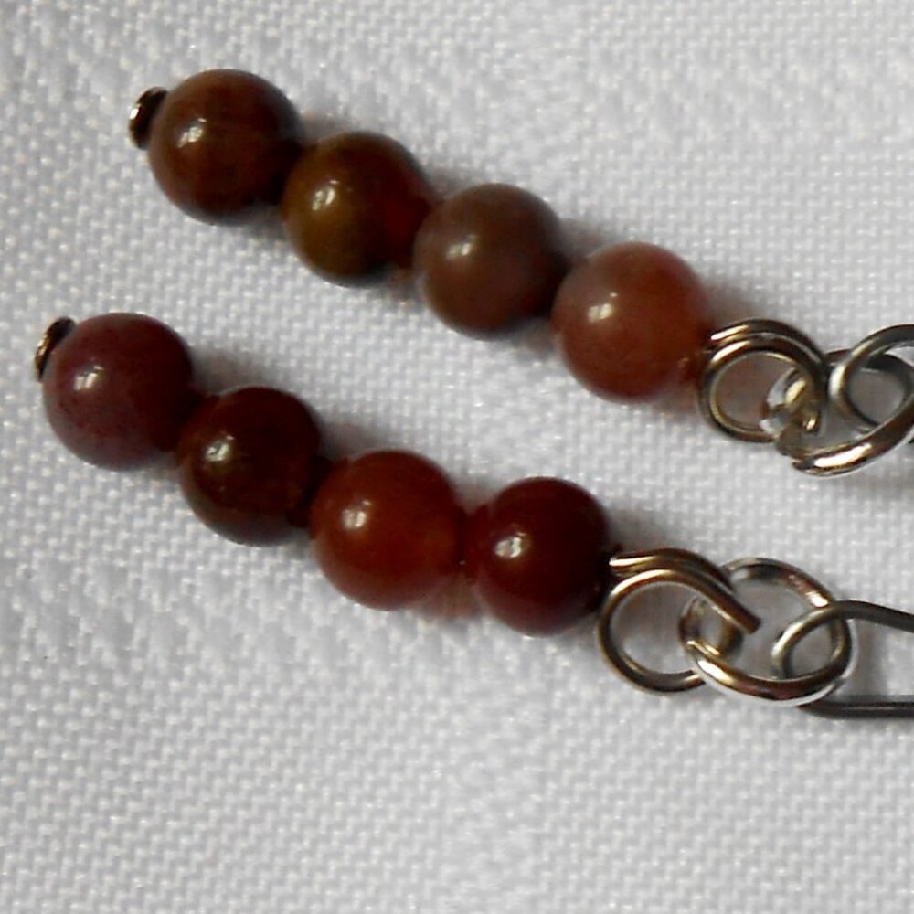 No4. Beads on interchangeable rings for hairpins or elastic bands X3 - handmade